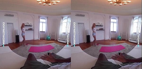  DDFNetwork VR - Fuck Your Yoga Student Candee licious in VR